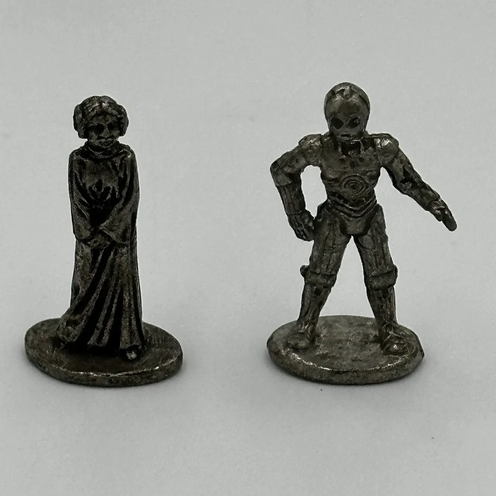 Star Wars Monopoly Classic Trilogy Edition 1997 Replacement Pewter Token Figures